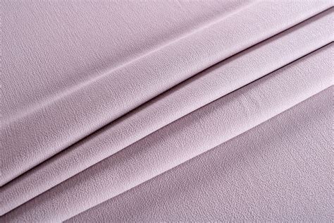 Gray Organic Double Faced Wool Crepe Fabric