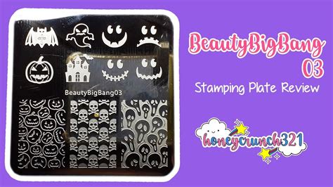 Beautybigbang03 Stamping Plate Review Honeycrunch321 Youtube