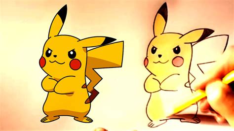 How To Draw Pikachu Step By Step Pokemon Go Por Dibujos Para Colorear