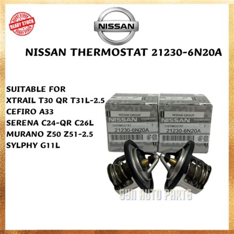 Nissan X Trail 100 Original Genuine Thermostat 21230 6n20a Shopee Malaysia