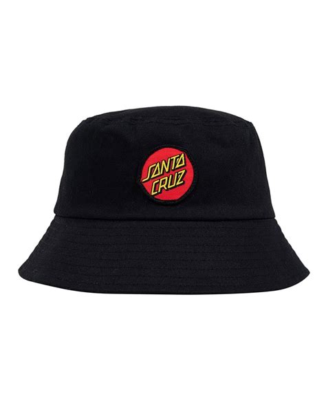 Classic Dot Santa Cruz Youth Bucket Hat Black