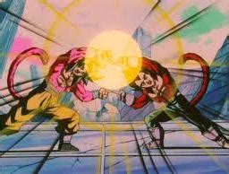 Goten and trunks (goku and vegeta's sons) use this move frequently to become gotenks, doubling their power and 'tude. Image - Ssj4 goku and vegeta fusion dance.jpg | Dragon ...
