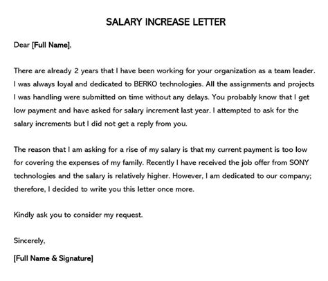 How To Ask For Salary Increase 15 Best Sample Letters