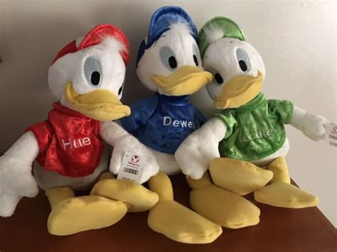 Disney Ducktales Core Huey Dewey Louie 14 Stuffed Plush Duck Tales Lot