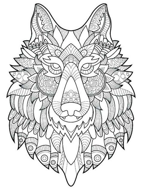 Wolf Coloring Pages For Adults