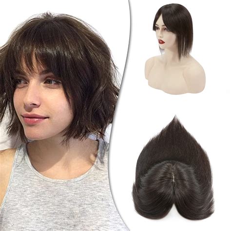 Buy Hairro Human Hair Toppers For Women Clip In Remy Topper Hairpiece