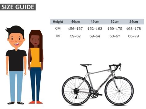 Fuji Bike Size Chart