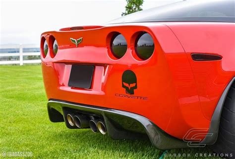 2005 2013 Chevy Corvette C6 Carbon Fiber Gt500 Rear Diffuser 1 Piece