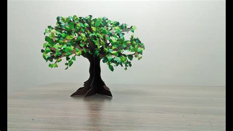 How To Make Paper Tree Diy Paper Tree Bonsai Otosection