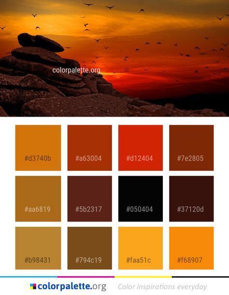 Painting Mountain Sunset Color Palettes 47 Ideas Sunset Color