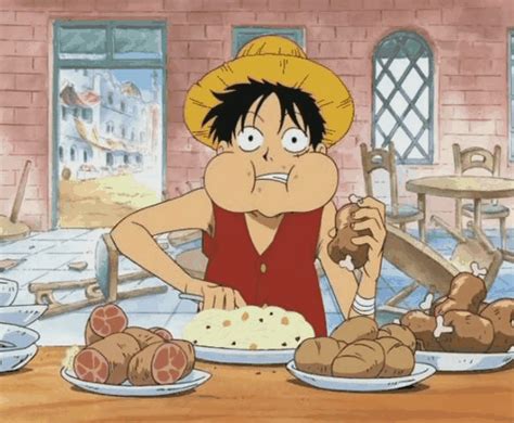 Todays Anime Character Eating Food Is Tumblr Anime One Piece