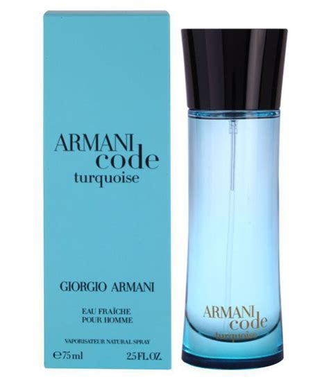 Armani Giorgio Code Turquoise Perfume Mens 75 Ml Buy Online At Best