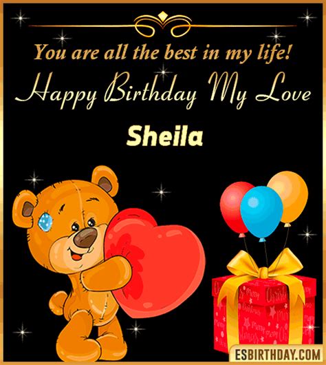 Happy Birthday Sheila  🎂 Images Animated Wishes 28 S