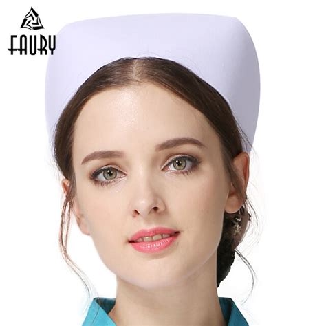 Buy 2018 Profession Nurse Hat Medical Staff White