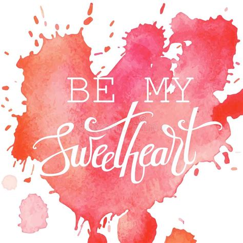 You Re My Sweetheart Typography Lettering Decorative Text Stock Vector