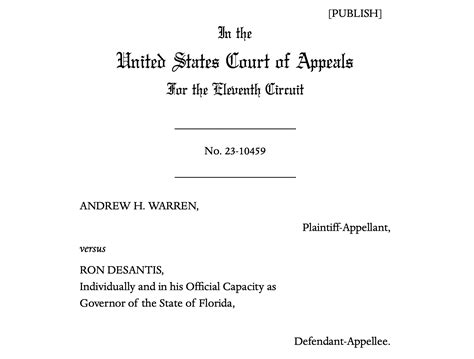 Appeals Court Suggests Desantis Prosecutor Suspension Could Violate First Amendment