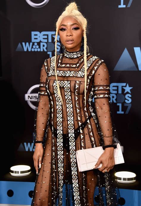 Bet Awards Tommie Lee Wardrobe Malfunction In See Through Dress Daily Star