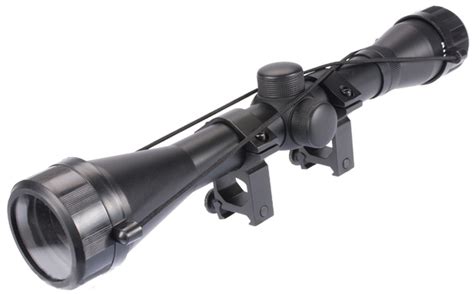 Aim Sports 4x40 Fixed Power Rifle Scope With Rings Hero Outdoors