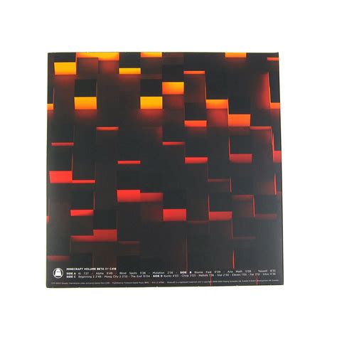 C418 Minecraft Volume Beta Fire Splatter Colored Vinyl Vinyl 2lp