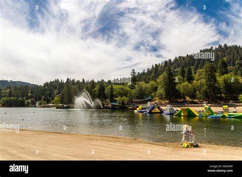 Lake Gregory At Crestline California Stock Photo Alamy