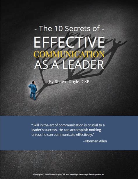 The 10 Secrets Of Effective Communication Shawn Doyle