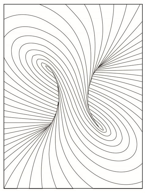 Optical Illusion Worksheets Printable Optical Illusion 3d Coloring