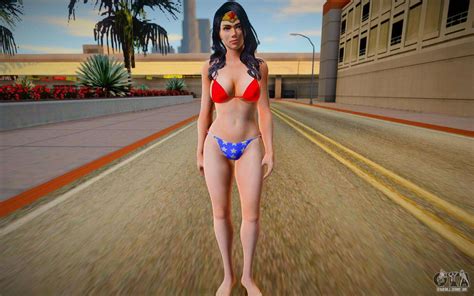 Wonder Woman Bikini Girl From Dead Or Alive 5 Para Gta San Andreas