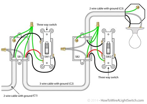 I know it is easiest to go 12/3 between the switches, but to do that i would have to cut into the insulated wall and then patch it up, but would like to avoid that if i can. 3 way switch with power source via the light switch | How to wire a light switch