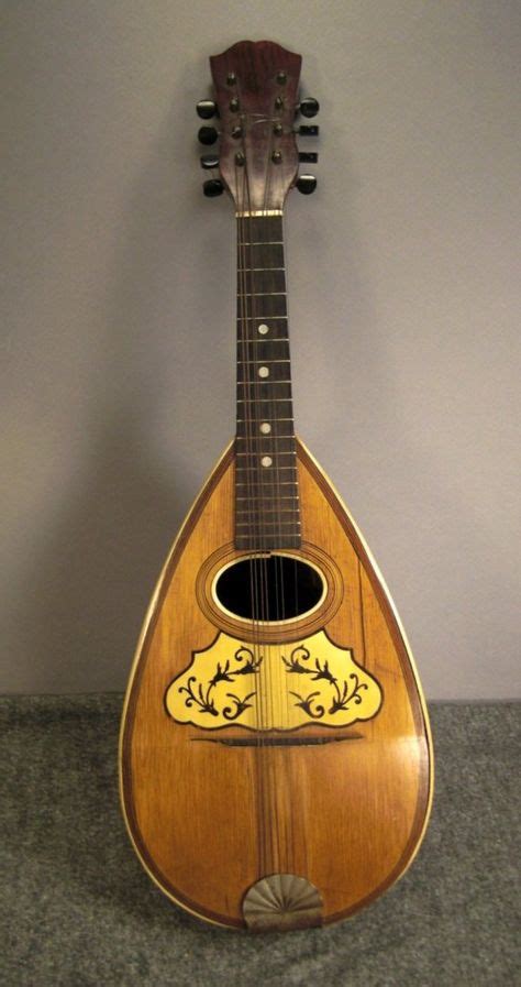 Antique Mandolin Bouzukiinstrument Handcrafted Wood Antiques