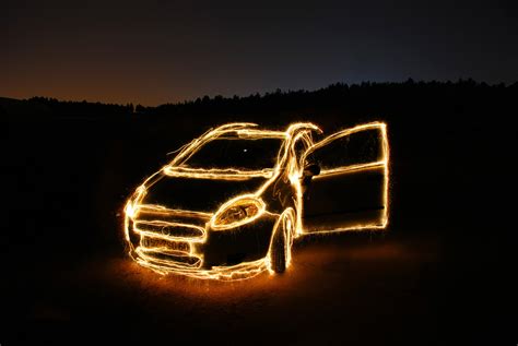 How to find all supply caches. Wallpaper : long, exposure, sparklers, car, FIAT, grande, Punto, night, fire, sparkles, drawing ...