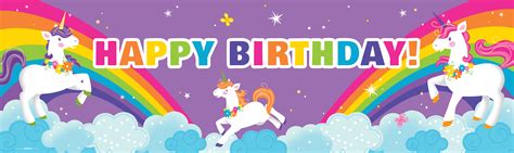 Fairytale Unicorn Party Birthday Banner