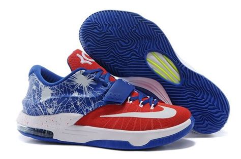 Nike Kd 7 Id Fireworks Red Blue Kevin Durant Basketball Wholesale