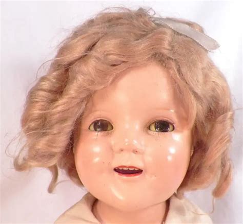 shirley temple composition doll ideal 20 in vintage 1930s blonde mohair wig 424 99 picclick