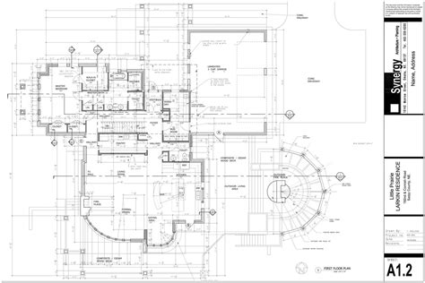 Set Of Construction Drawing For Custom Home Synergy