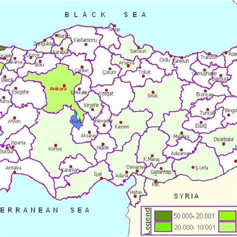 Distribution Of Christian Population In Turkey According To The Census