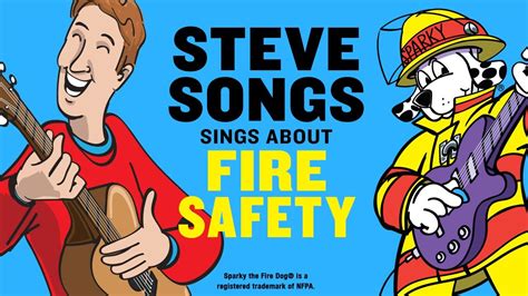 Fire Safety Video For Kids With Stevesongs And Sparky The Fire Dog Youtube