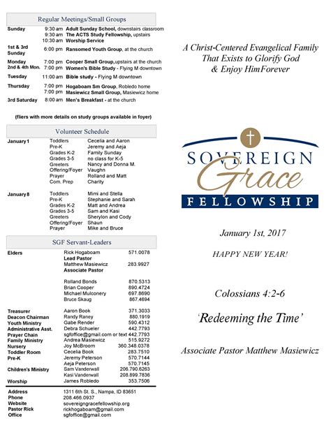 33 Free Church Bulletin Templates Church Programs Templatelab