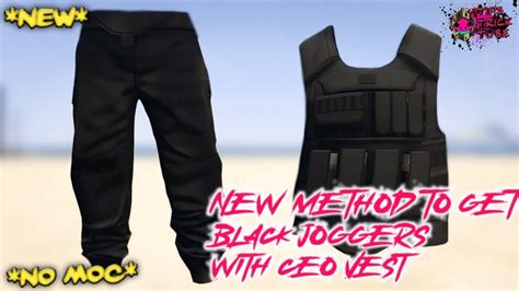No Moc Easiest Method On How To Get Black Joggers In Gta 5 Online 1