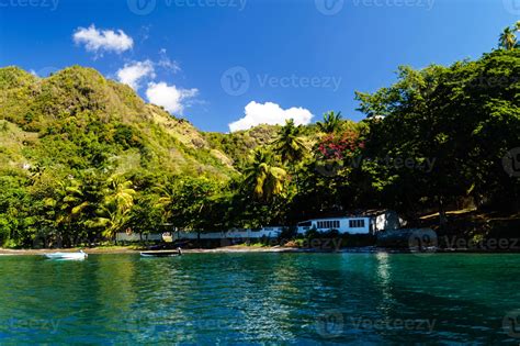 Wallilabou Bay Saint Vincent and the Grenadines in the caribbean sea