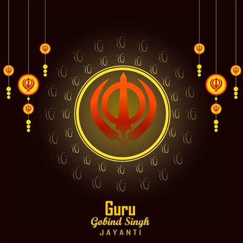 Premium Vector Vector Illustration Of A Banner For Happy Guru Gobind