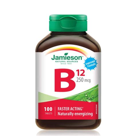 Jamieson Vitamin B12 Timed Release 1200 Mcg 80 Tablets Medic