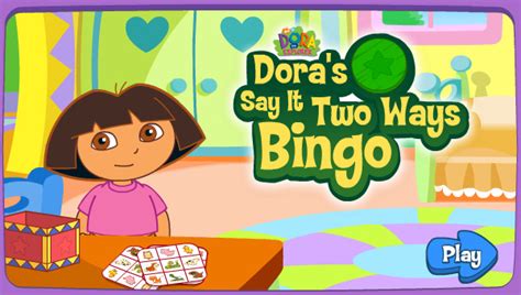 Doras Say It Two Ways Bingo Nick Jr Free Download Borrow And