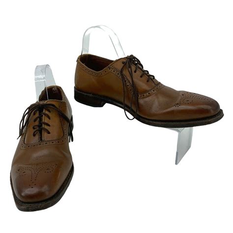Allen Edmonds Dress Shoes Mens 95 B Cornwallis Walnut Brown Calfskin