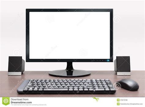 Contemporary Desktop Computer Stock Photo Image 31813180