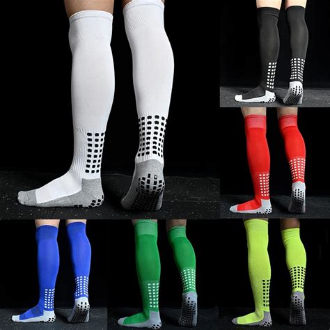 Anti Slip Football Socks Football Socks Men Grip Long Football