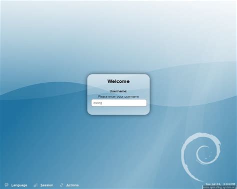 Operating System Screenshot Linux Debian Debian40 10