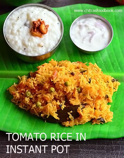 South Indian Tomato Rice In Instant Pothow To Make Tomato Rice In