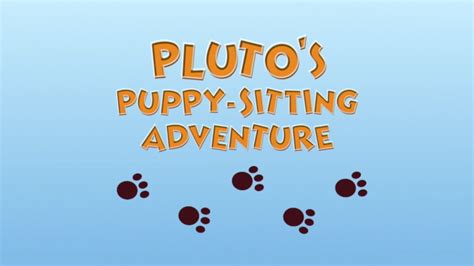 Plutos Puppy Sitting Adventure Disney Wiki Fandom Powered By Wikia