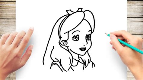 How To Draw Alice In Wonderland Youtube