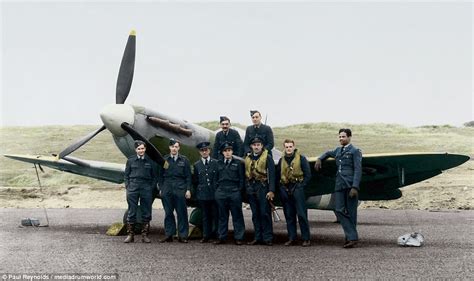 Amazing Colour Photographs Of Wwii Spitfires In Action Daily Mail Online